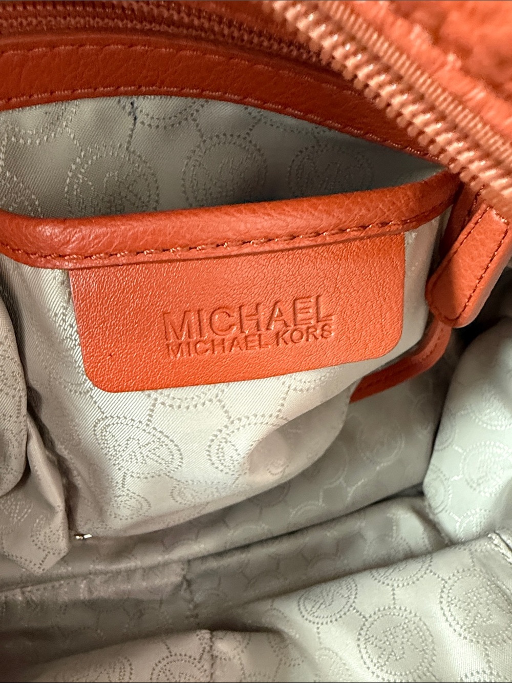 Michael Kors Jet Set Burnt Orange Leather with Contrast Handles - Picture 12 of 13